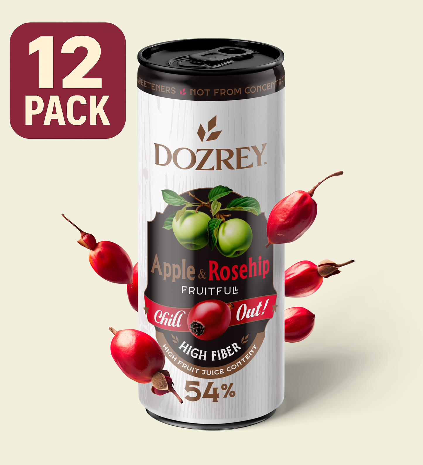 Jablko a šípkový chill out - 12 ks (330ml)